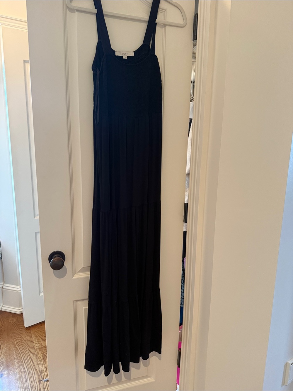 LOFT Black Maxi Sundress